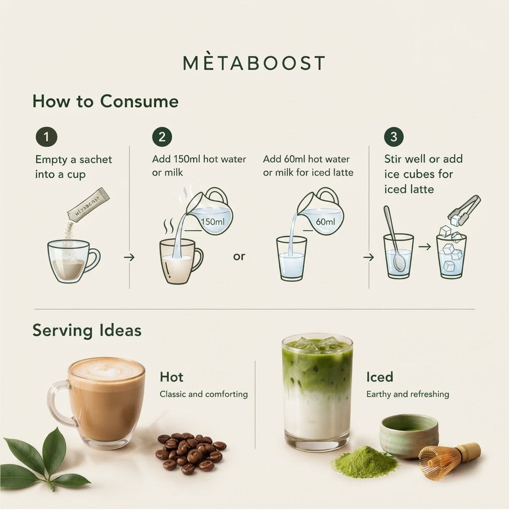 [Combo Pack] MÈTABOOST Coffee + Matcha Latte